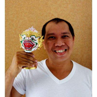 Hanuman Mask Khon Thai Handmade Ramayana Decor Collectible Gift Free Shipping   232113629929
